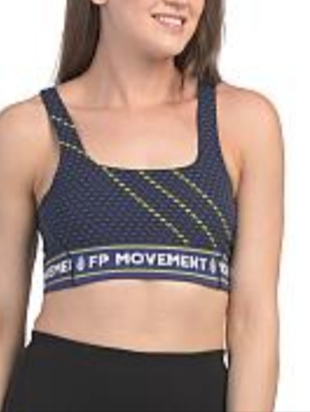 NWT Free People Movement Never Better Sporty Bra Top Black/ Navy ■ Size S